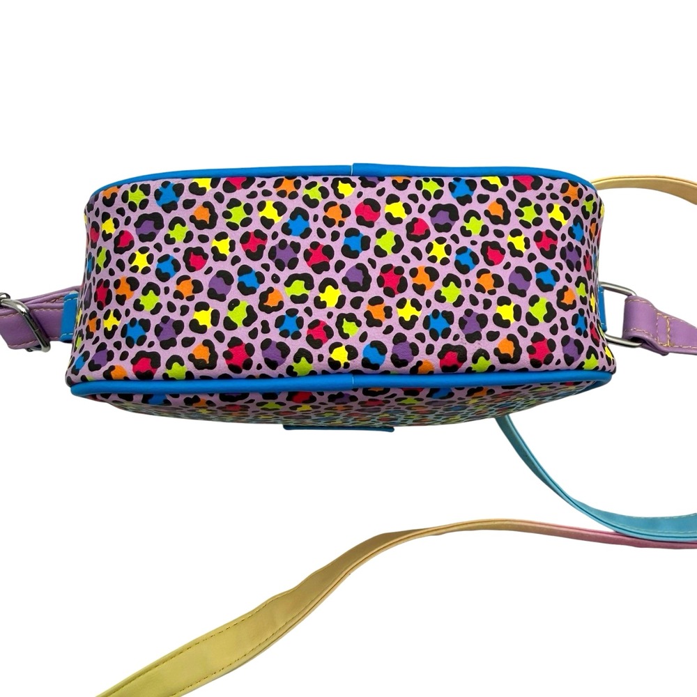 Loungefly Lisa Frank Hunter Rainbow Leopard Camera Crossbody Bag Hot Topic Purse - Picture 9 of 13